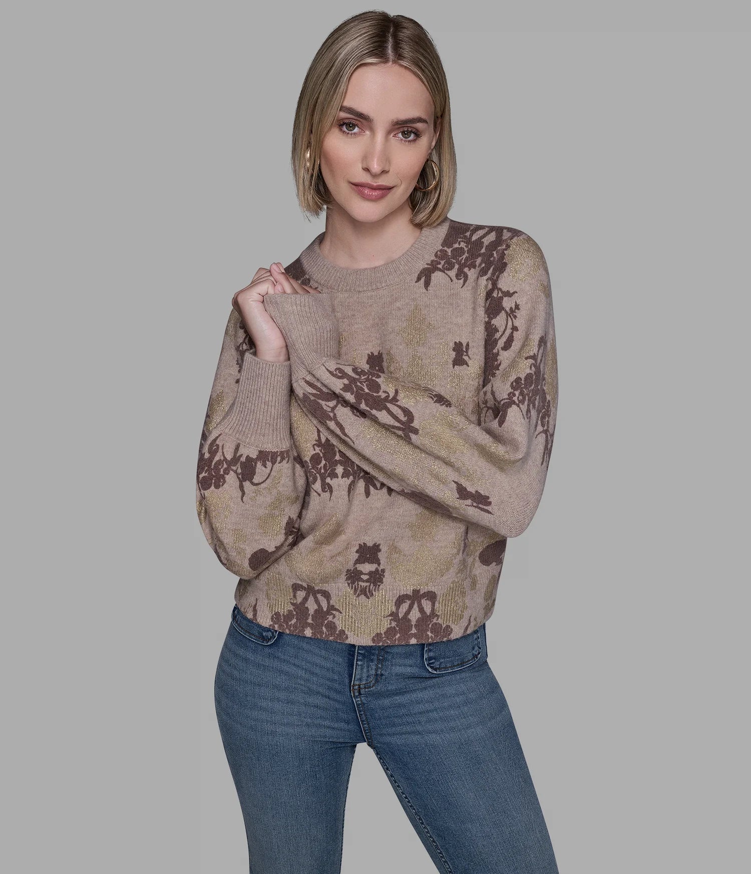 Karl Lagerfeld Paris Women's FILIGREE SWEATER