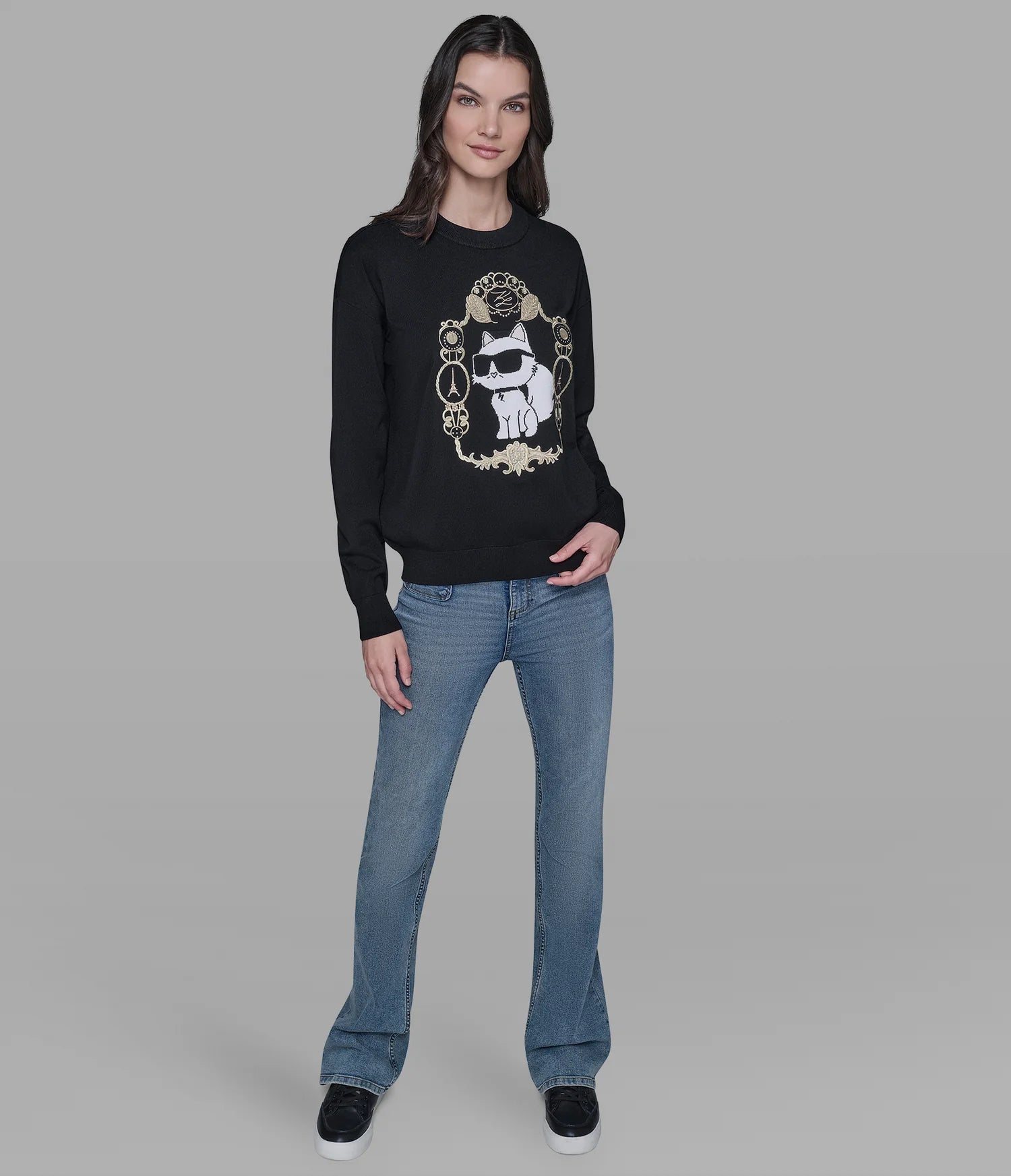 Karl Lagerfeld Women's ROCOCO CHOUPETTE SWEATER