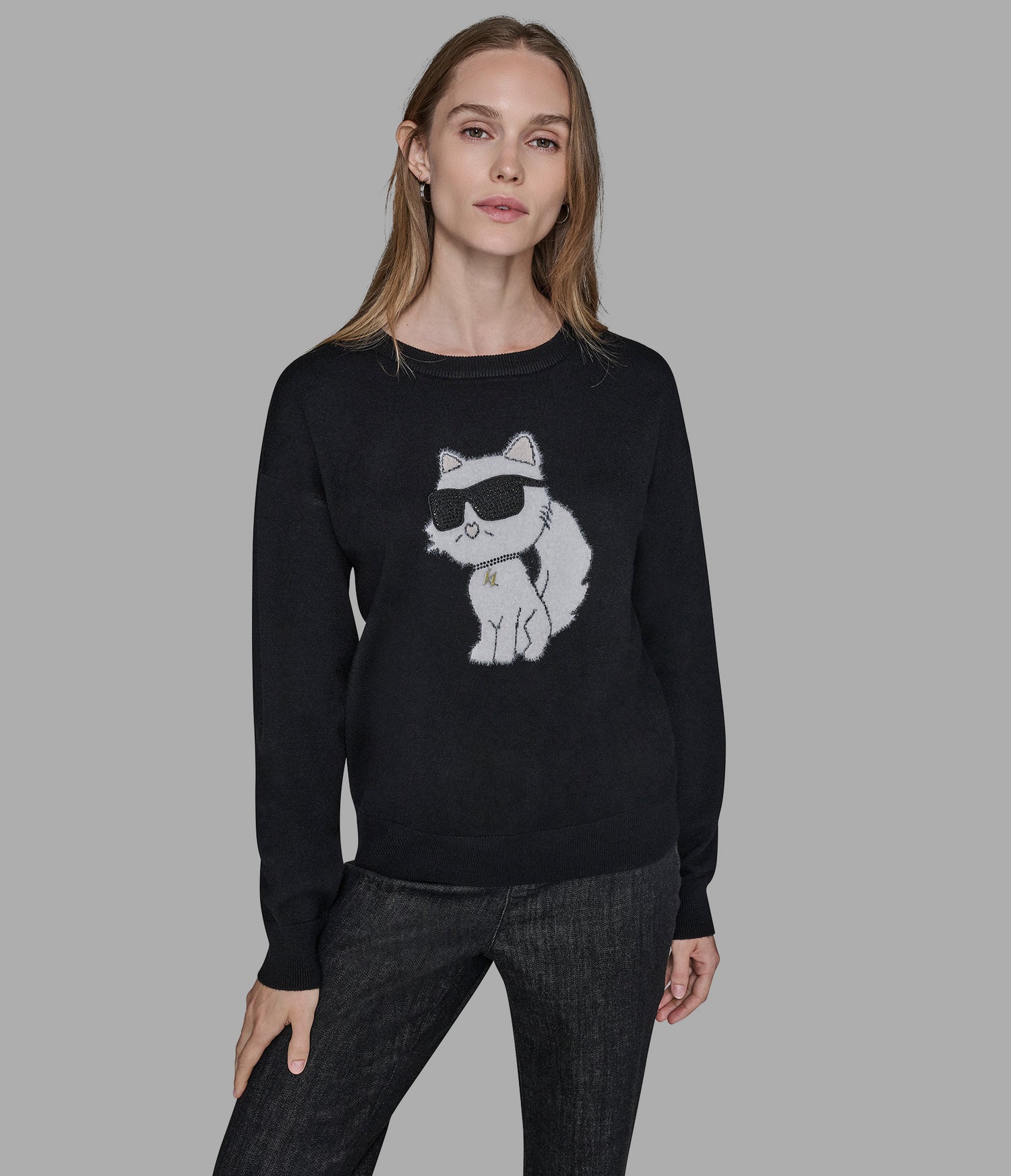Karl Lagerfeld Paris Women's CHOUPETTE SWEATER
