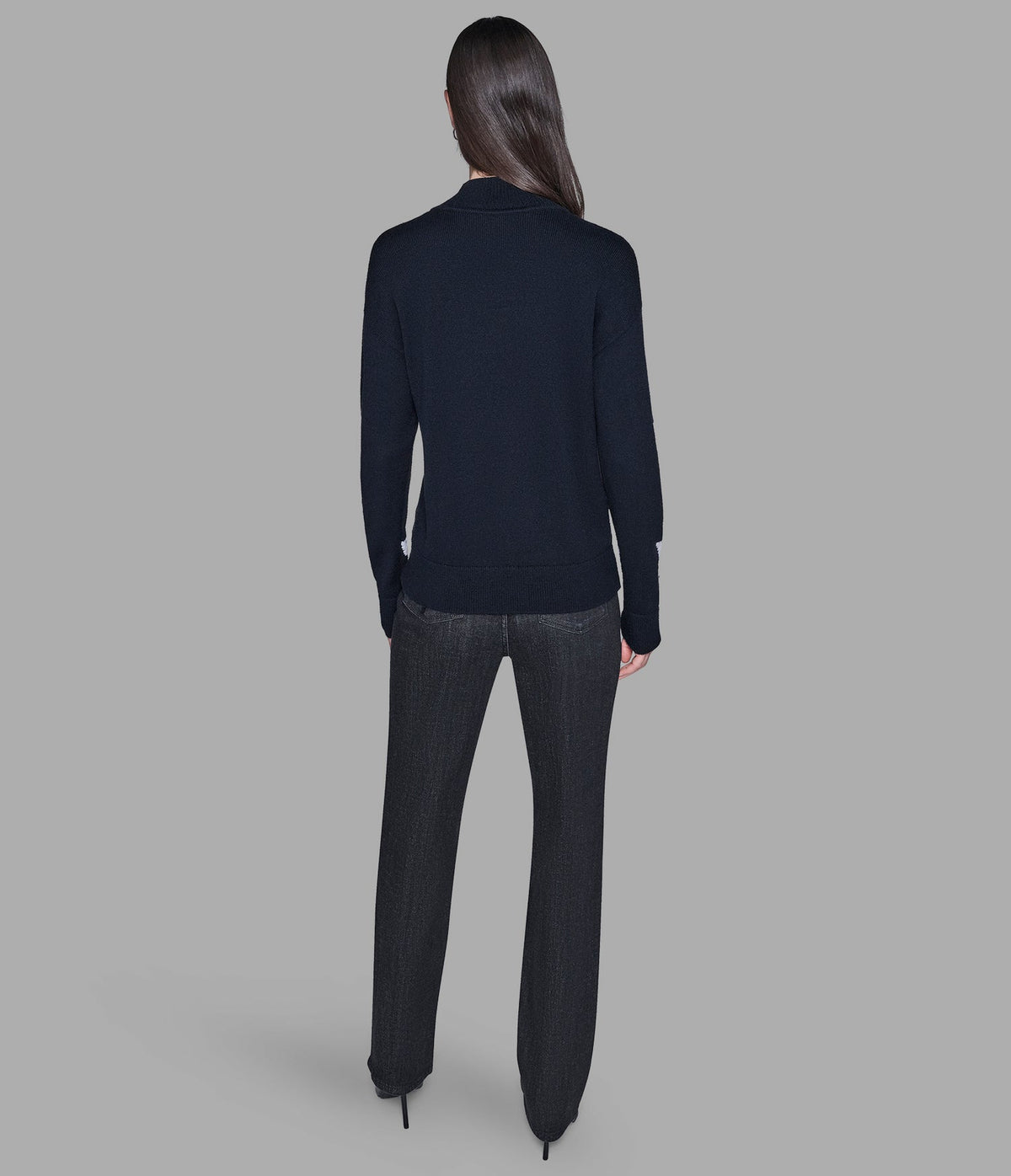 Karl Lagerfeld 3D BOW SWEATER- Black
