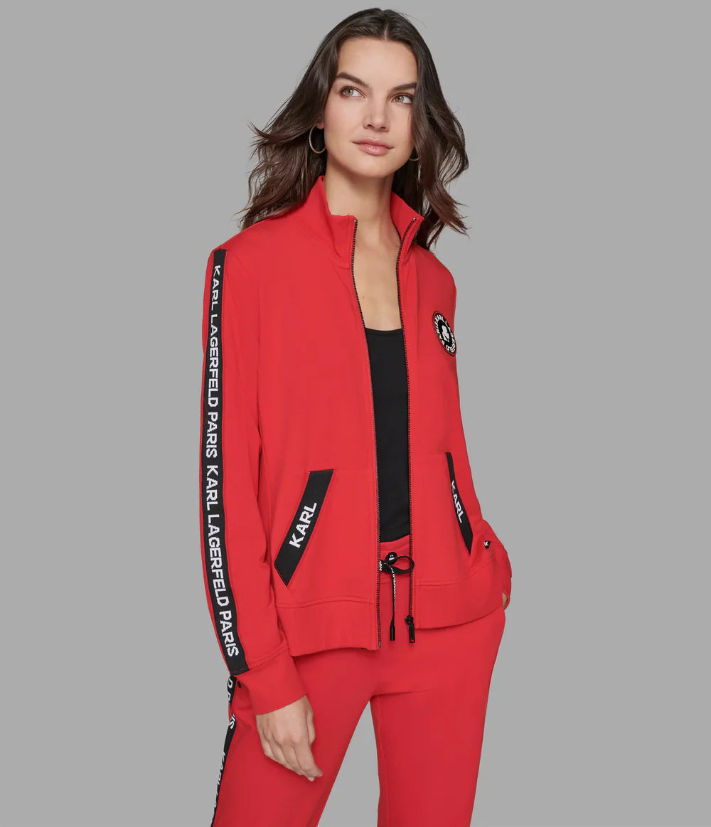 KARL LOGO TAPE TRACK JACKET Karl Lagerfeld Paris
