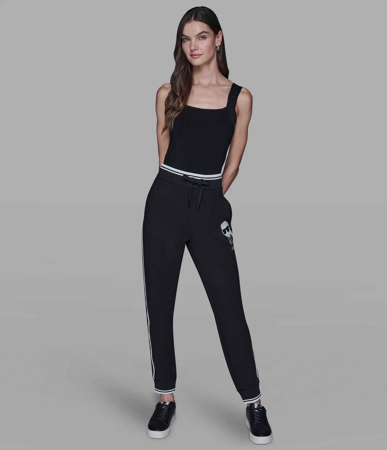 Womens' KARL PATCH JOGGER BLACK