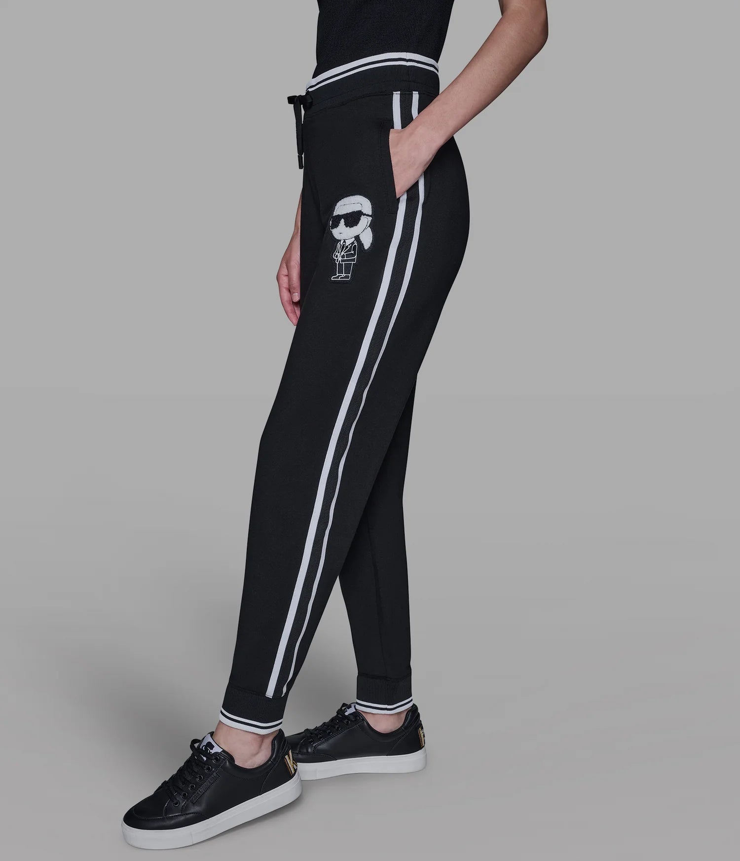 Womens' KARL PATCH JOGGER BLACK