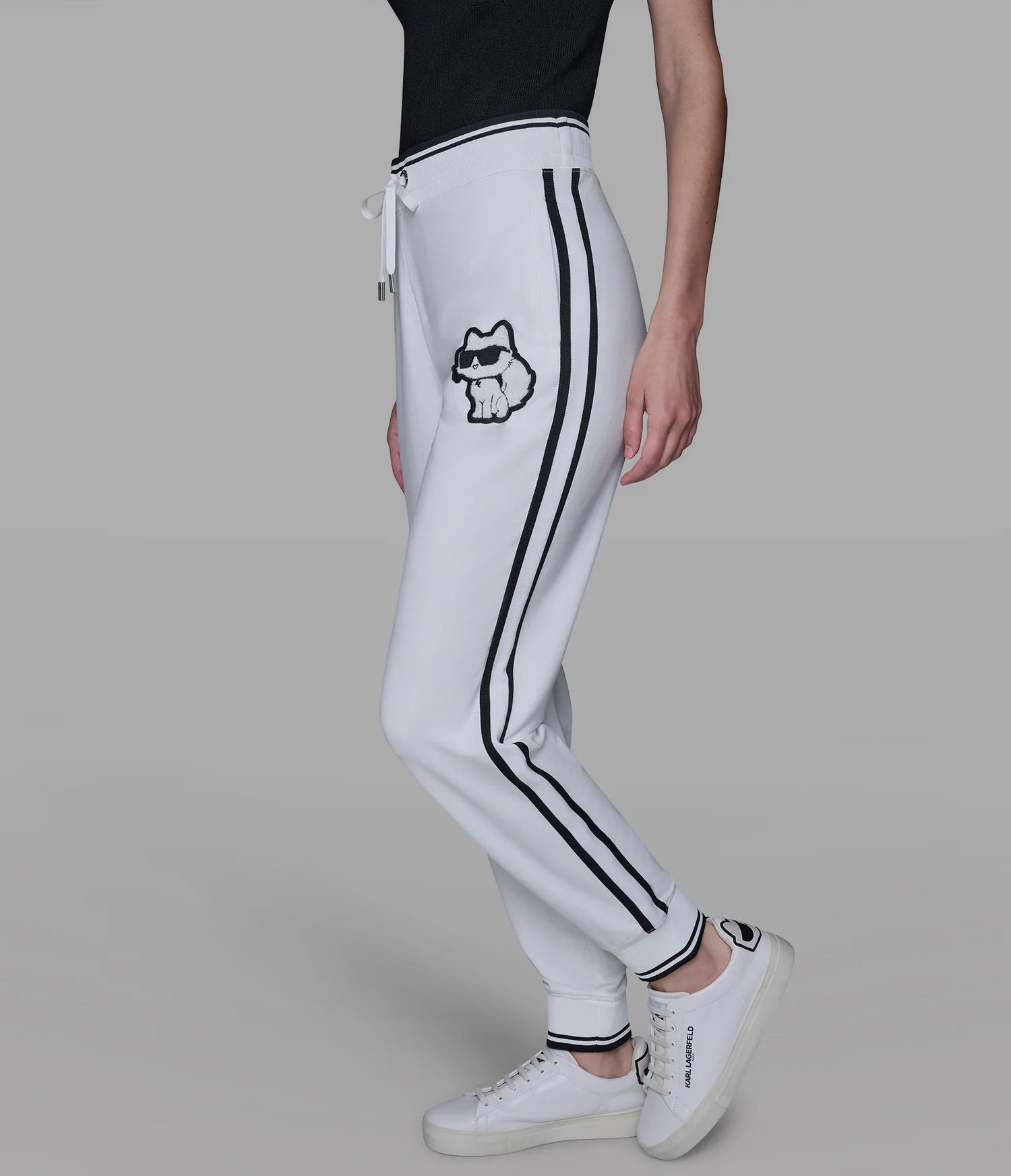 Womens' KARL PATCH JOGGER WHITE