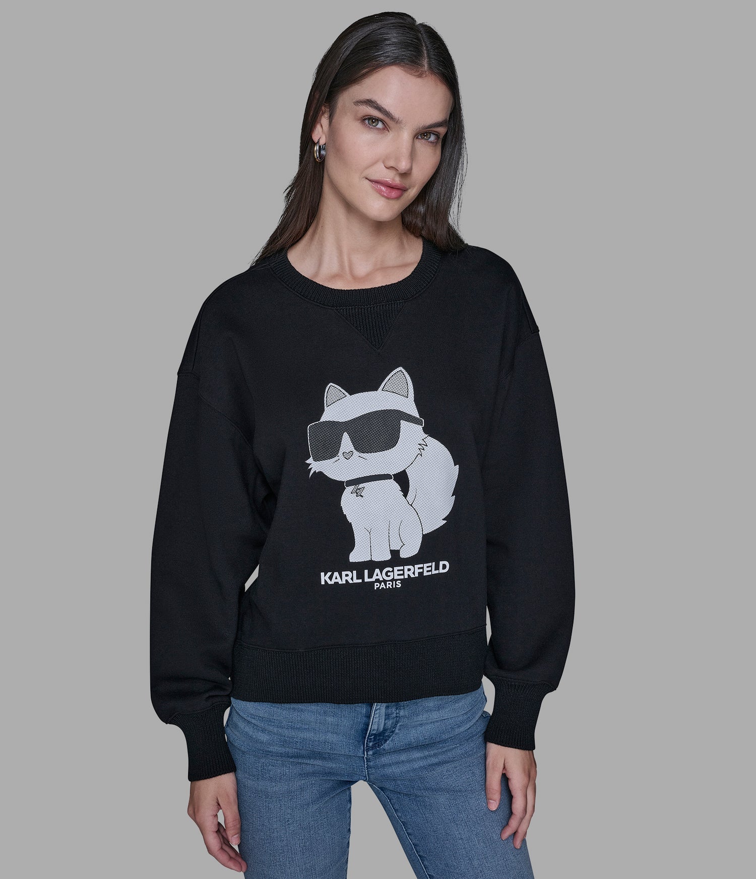Womens' KARL CHOUPETTE CREWNECK SWEATSHIRT