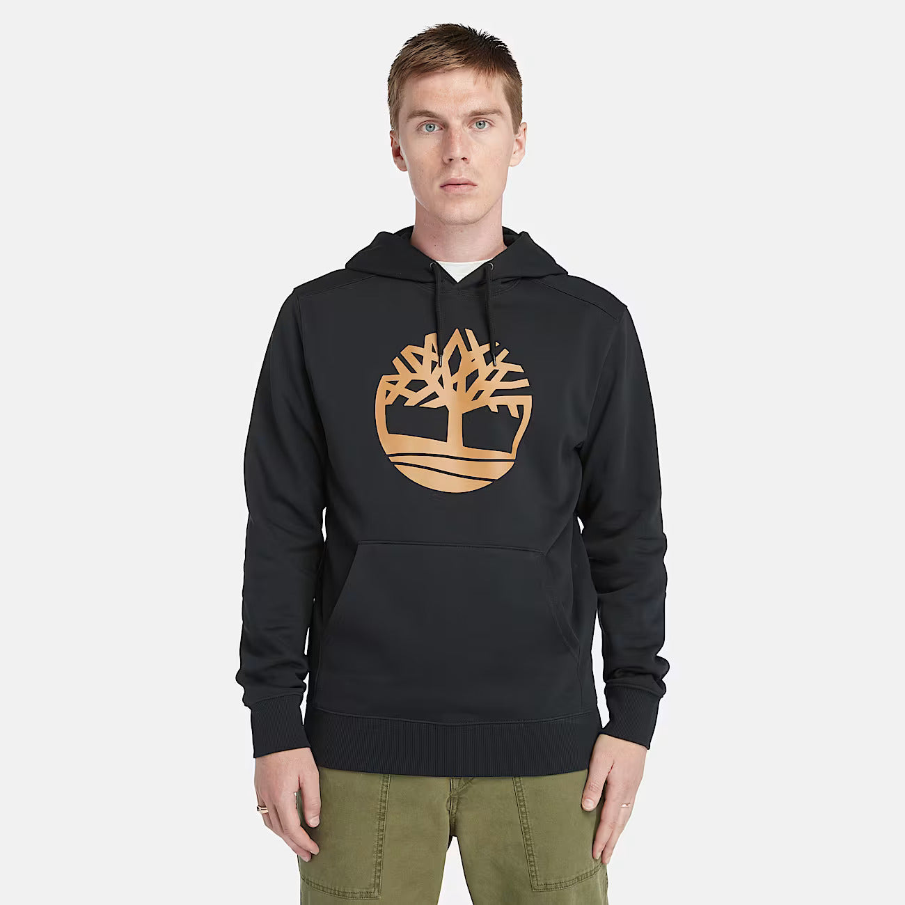 TimberLand Mens' Kennebec River Tree Logo Hoodie for Men in Black