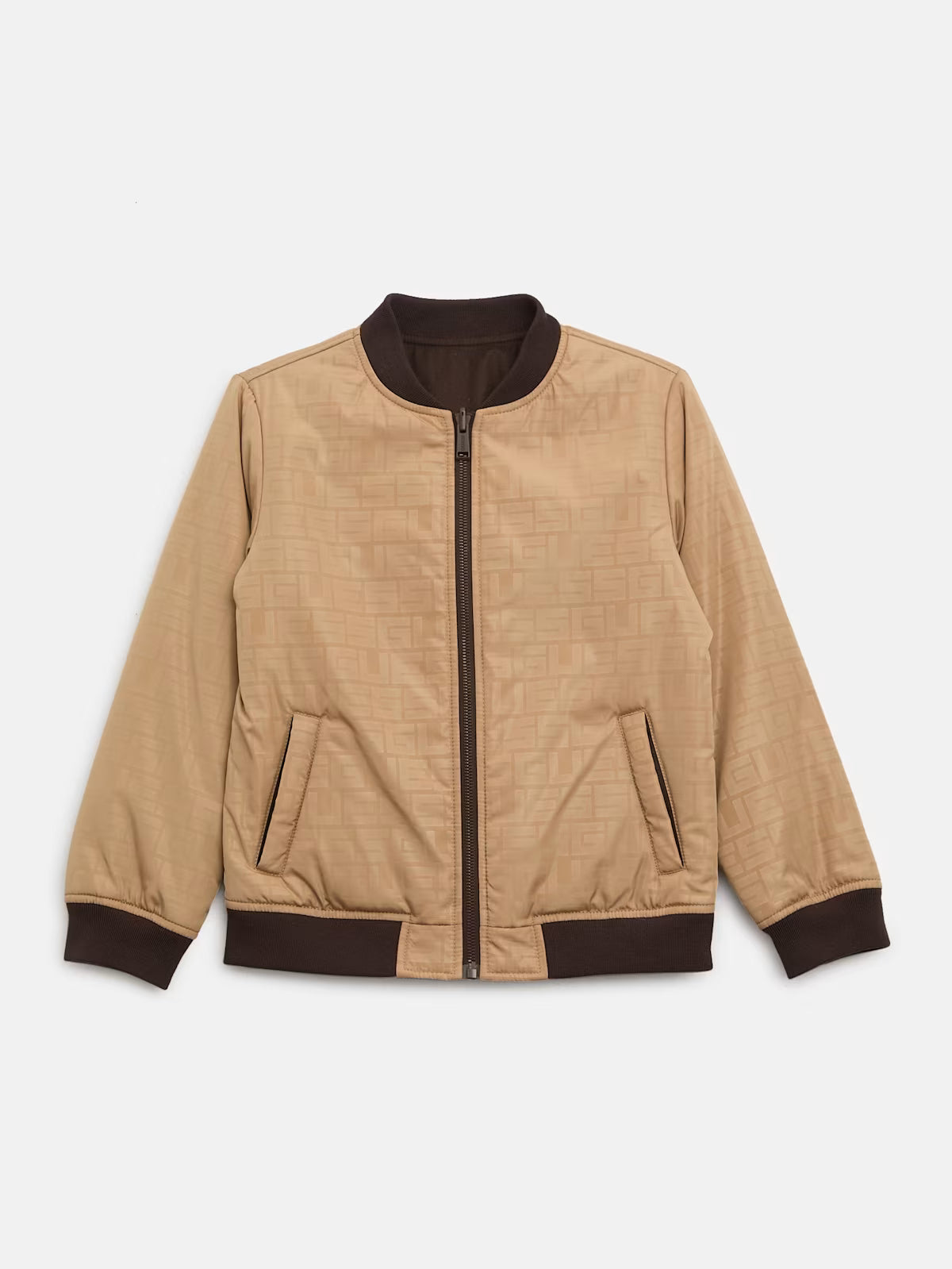 Guess BOYS Winnie Reversible Jacket (7-16) BEIGE