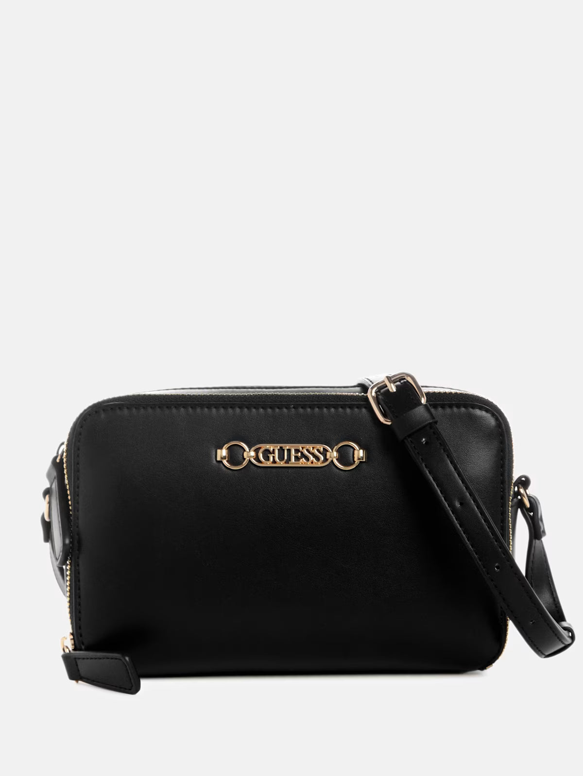 Women's Guess Avelina Double-Zip Crossbody Black