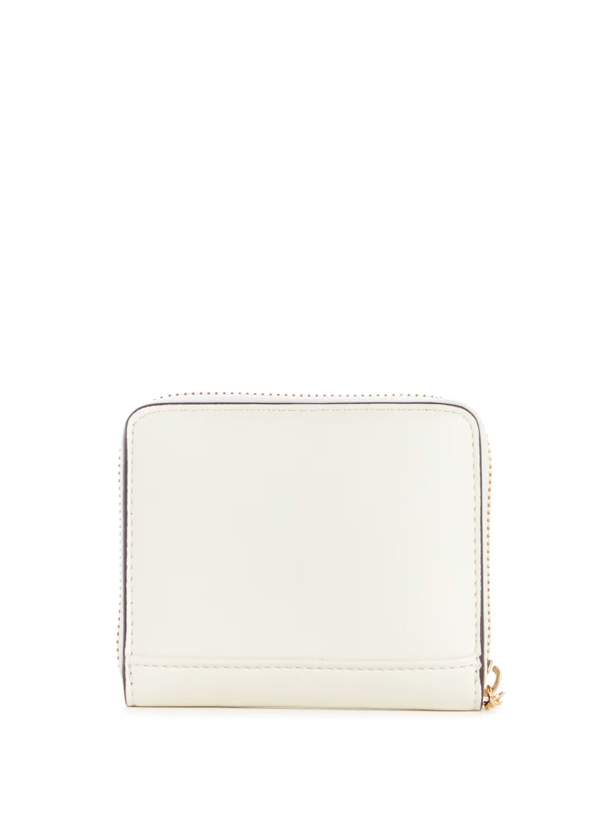 Guess Womens' Caracara Small Zip Wallet White