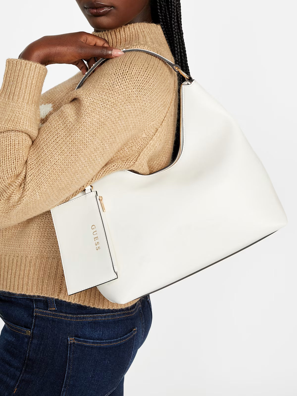 Women's Guess Demelza Hobo Bag White