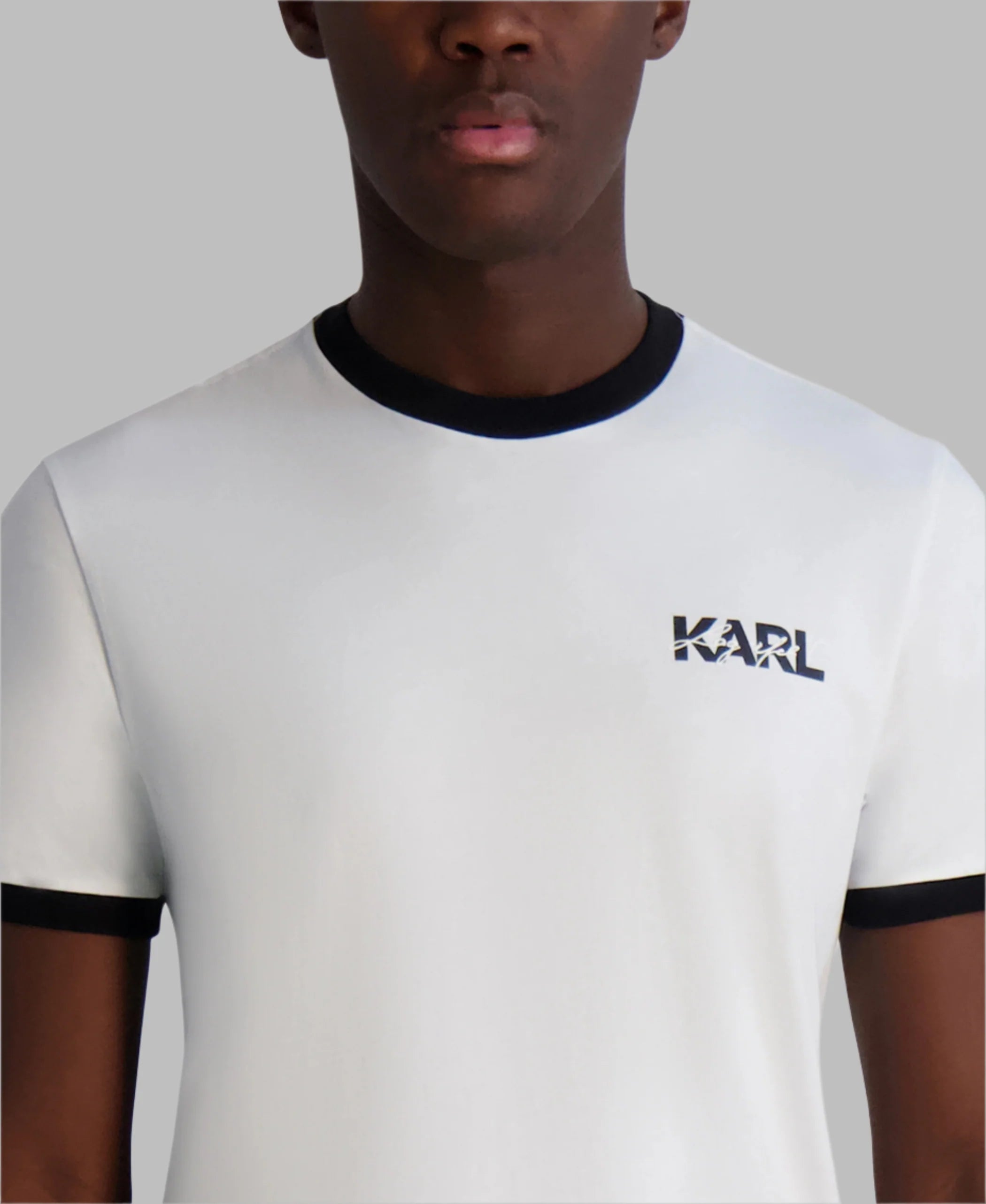 KARL LAGERFELD Men's LAYERED EFFECT LOGO TEE
