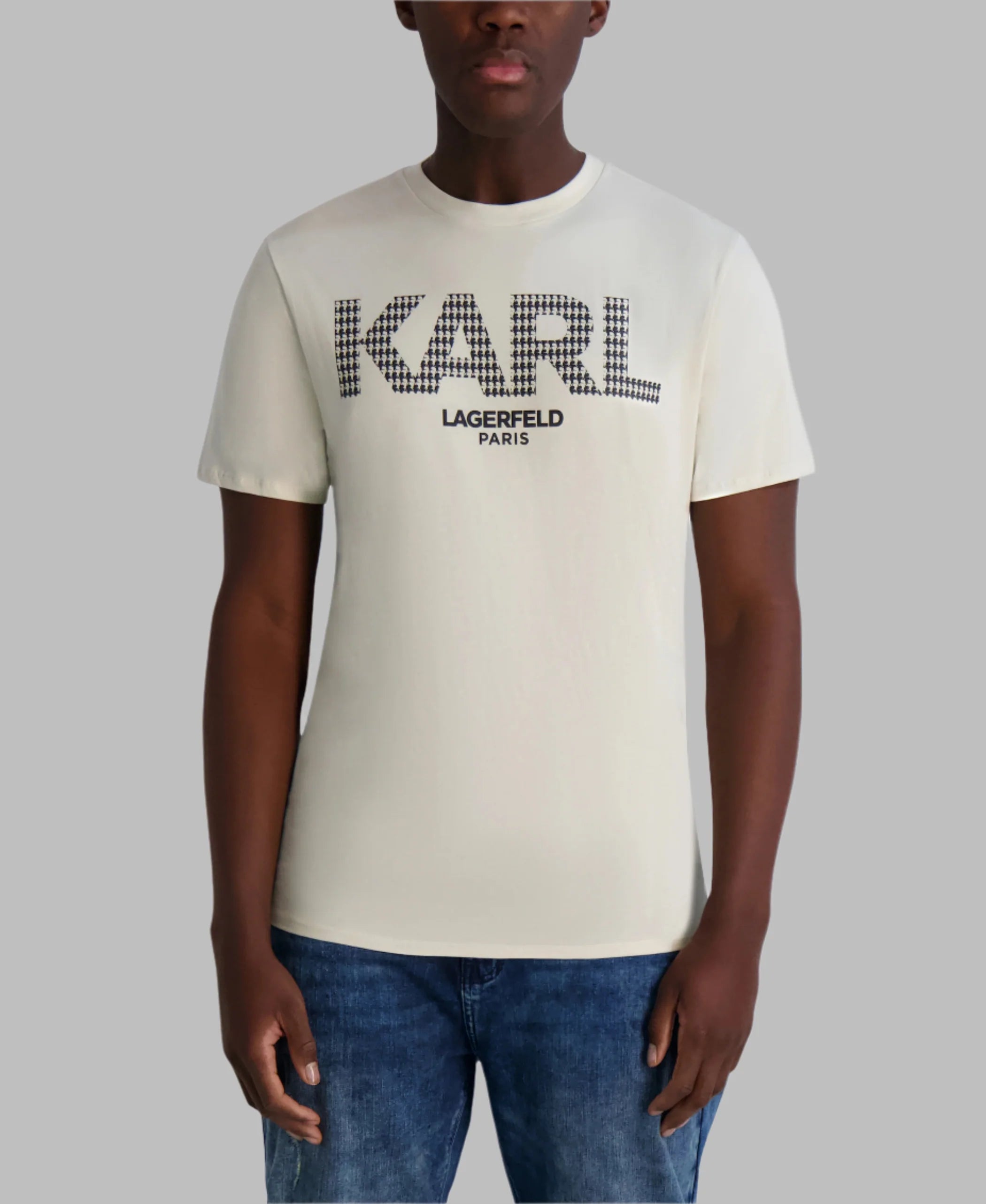 KARL LAGERFELD Men's COLOR BLOCKED LOGO TEE