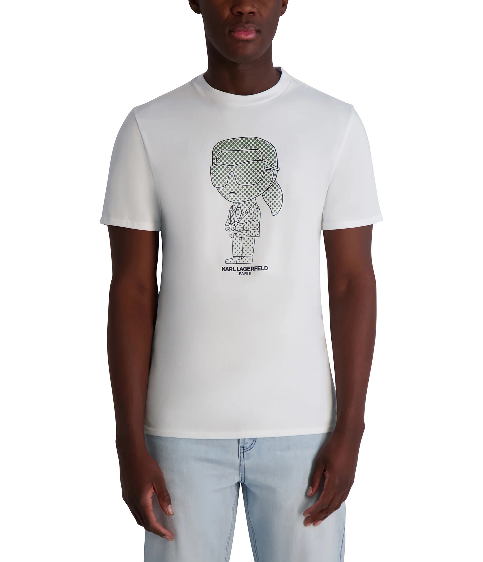 KARL LAGERFELD Men's RUBBERIZED KARL LOGO T-SHIRT