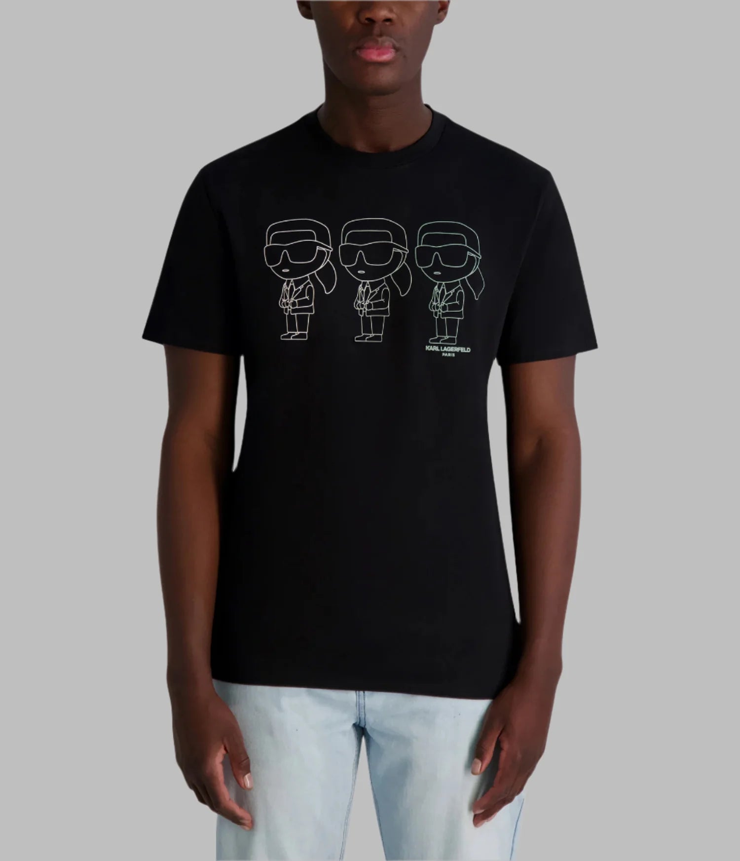KARL LAGERFELD Men's MULTIPLE KARL CHARACTER T-SHIRT