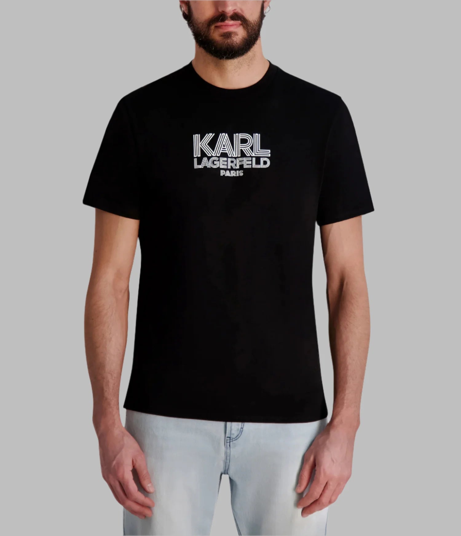 KARL LAGERFELD Men's RUBBERIZED KARL LOGO T-SHIRT