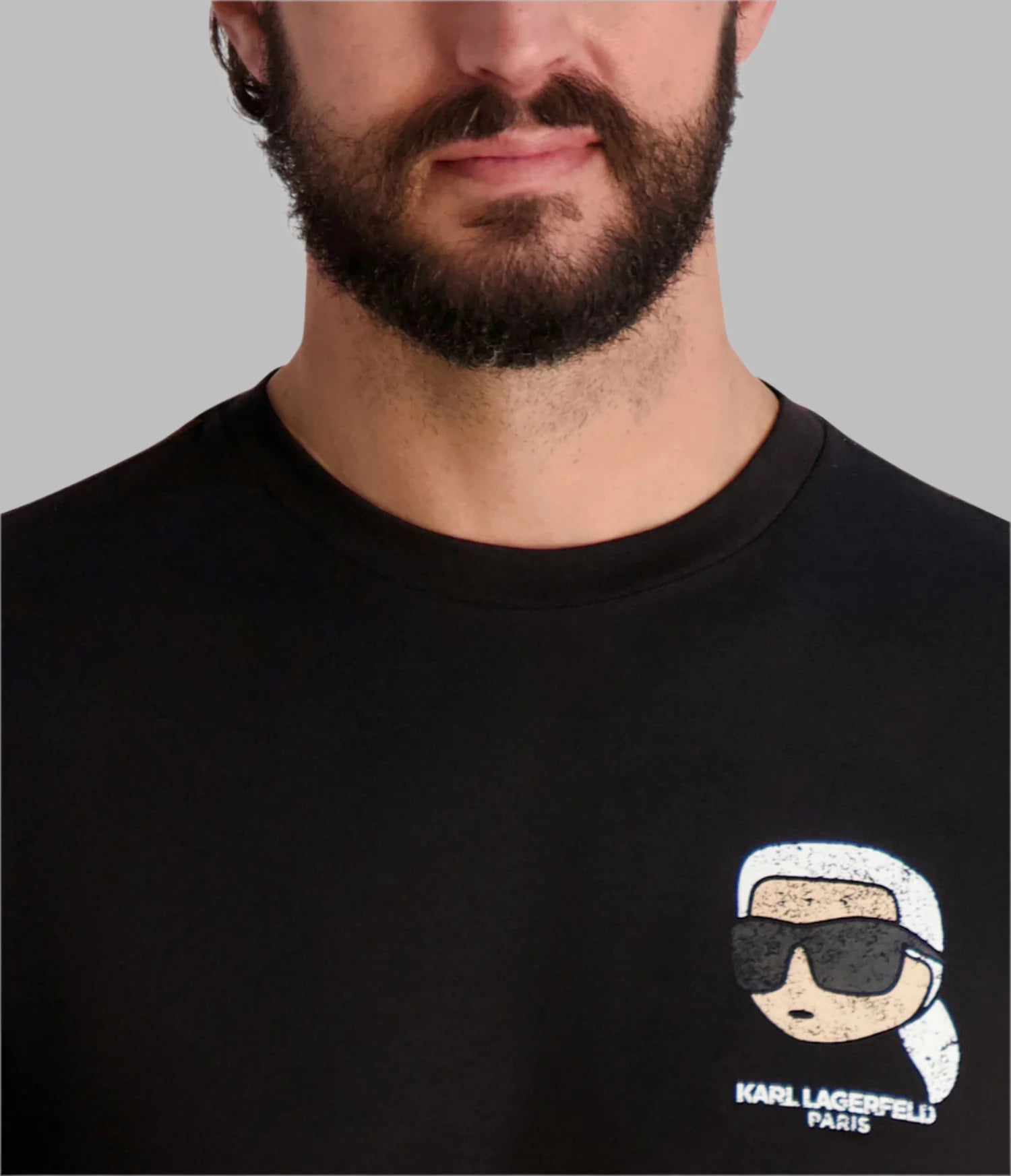 KARL LAGERFELD Men's FADED KARL HEAD T-SHIRT