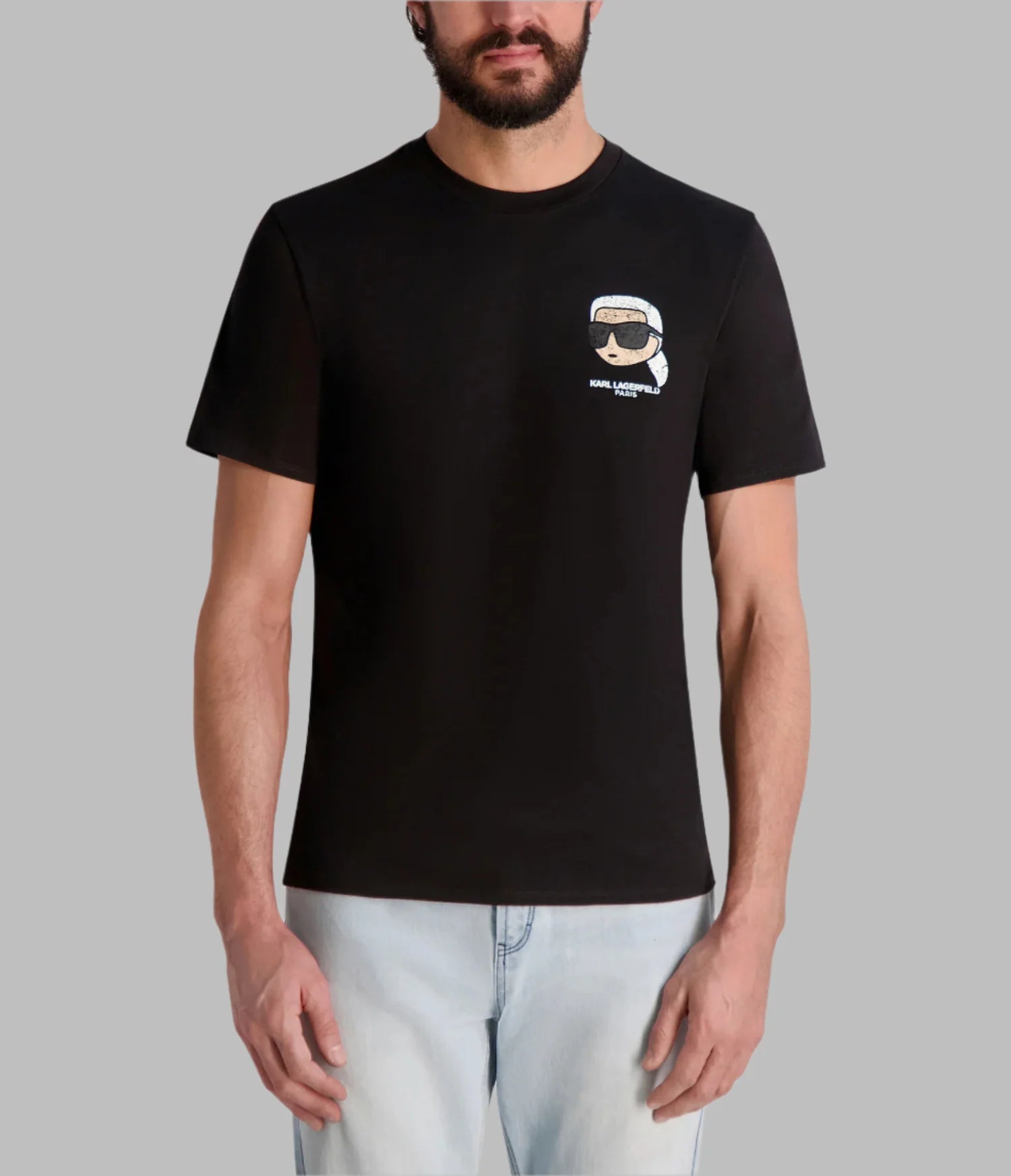 KARL LAGERFELD Men's FADED KARL HEAD T-SHIRT
