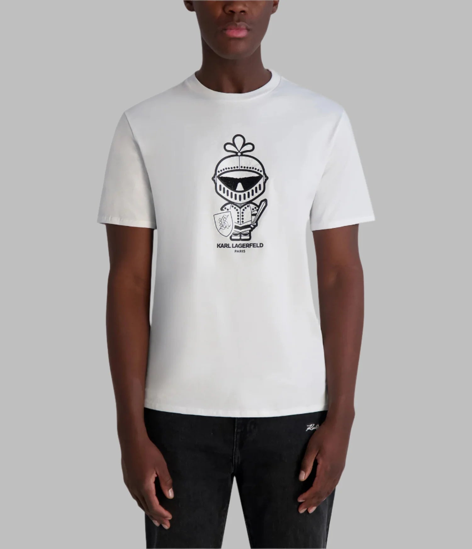 MENS' KARL LAGERFELD Paris TEXTURED KARL ARMOUR TEE