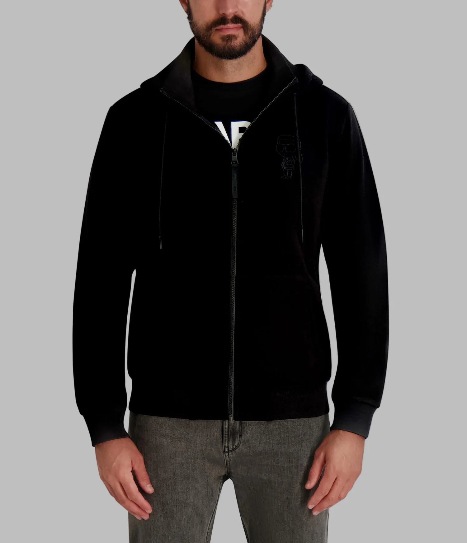MENS' KARL EMOJI HOODIE Black