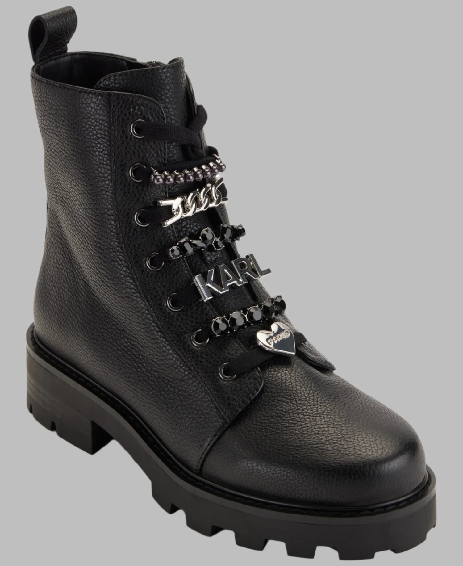 Karl Lagerfeld Paris Womens' MELA COMBAT BOOT