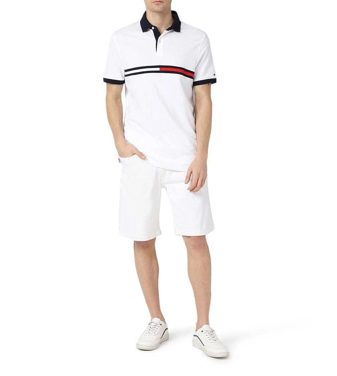 TOMMY HILFIGER Men Tanner Striped Regular Fit Polo T-Shirt