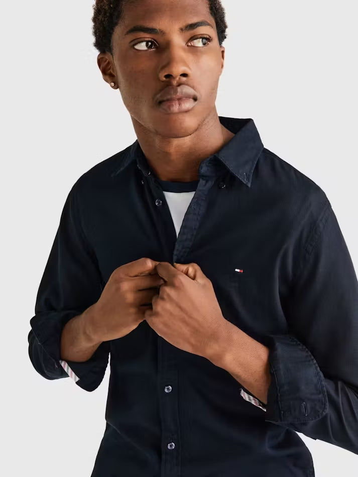 TOMMY HILFIGER  Flex Dobby Slim Fit Shirt