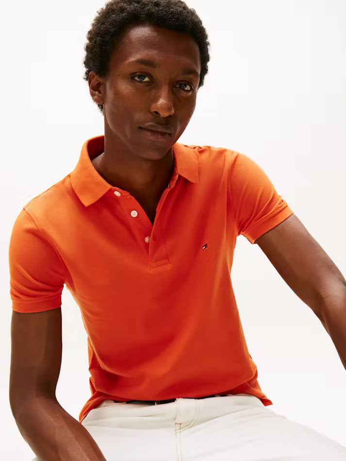 TOMMY HILFIGER 1985 Collection Slim Fit Polo Shirt/ Orange