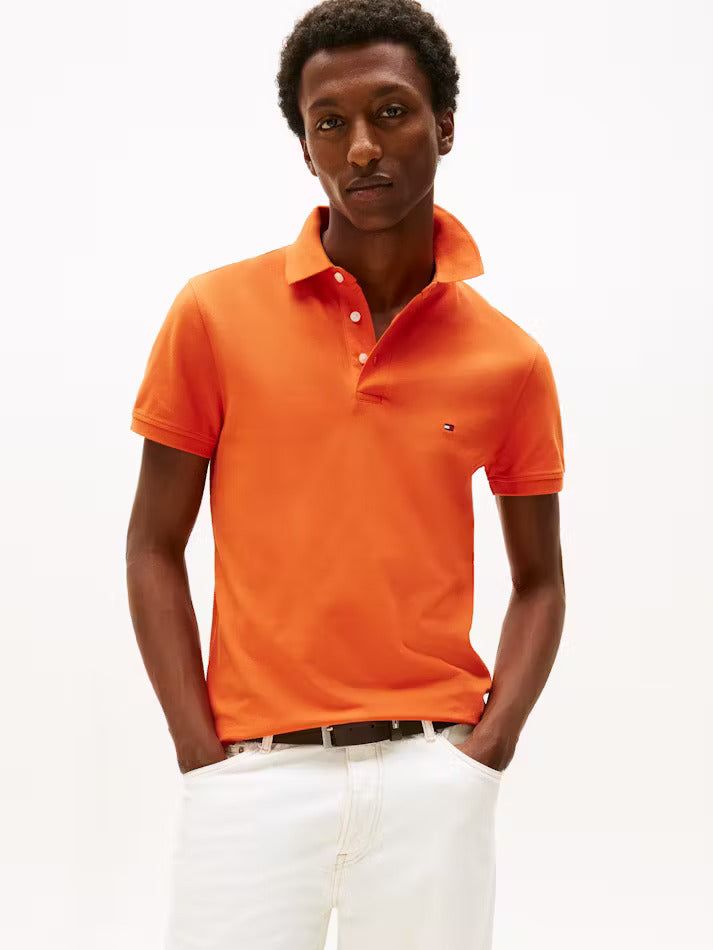 TOMMY HILFIGER 1985 Collection Slim Fit Polo Shirt/ Orange