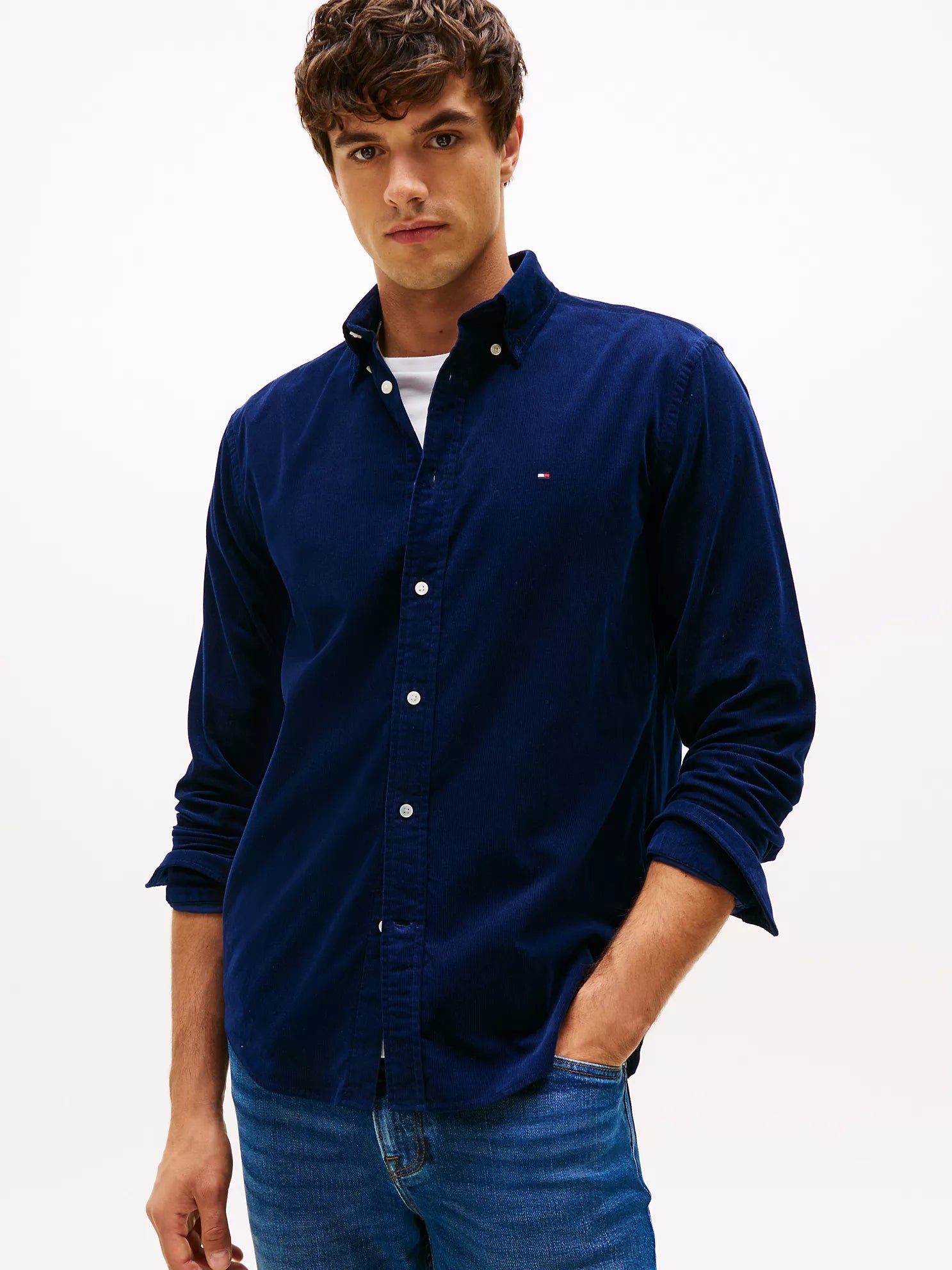 Tommy MENS' Regular Fit Corduroy Shirt
