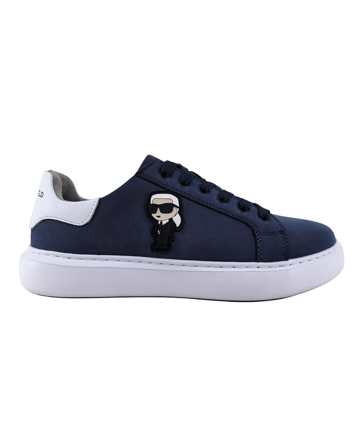 MEN'S KARL PATCH SNEAKER- Navy