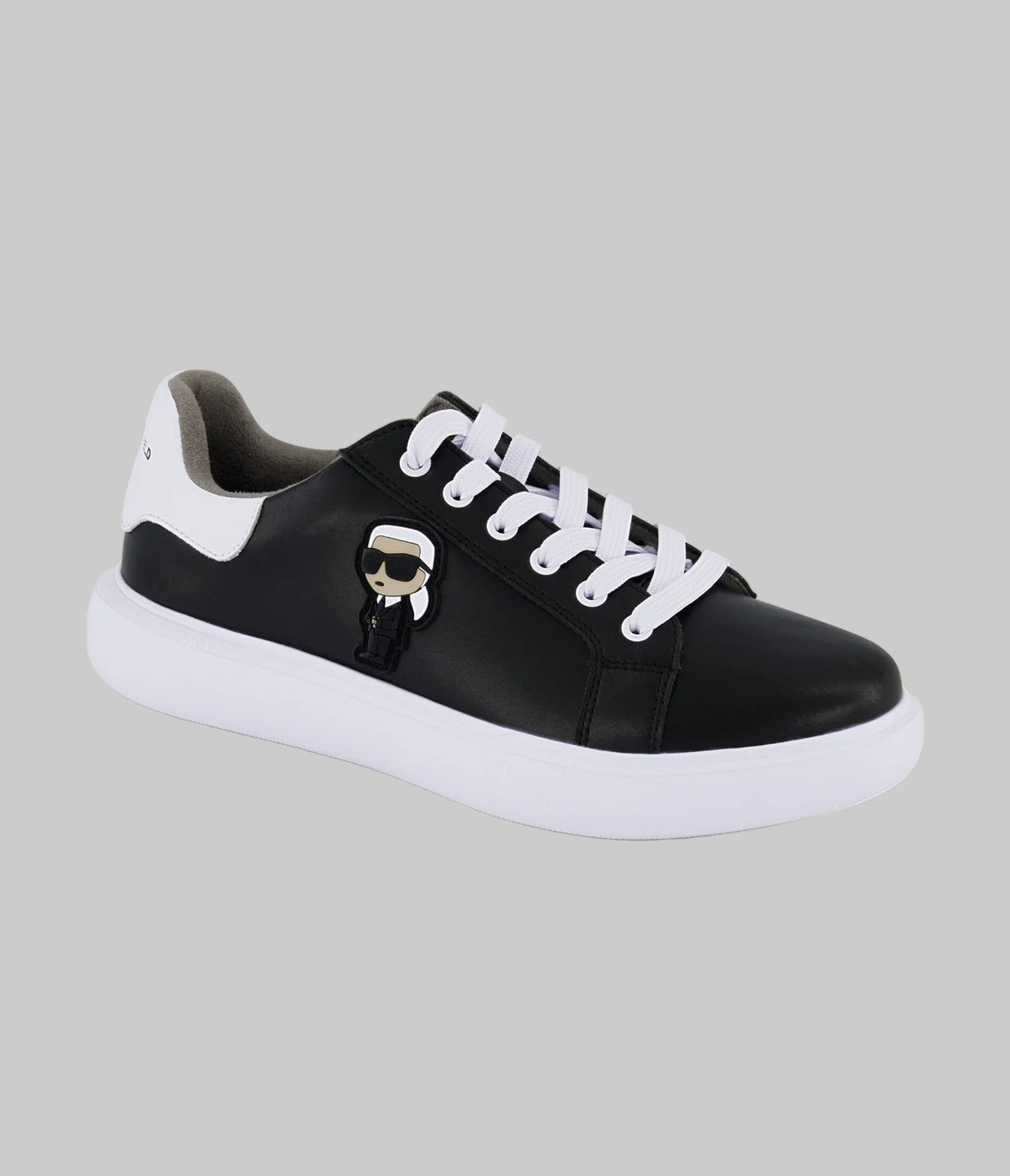 MEN'S KARL PATCH SNEAKER- Black