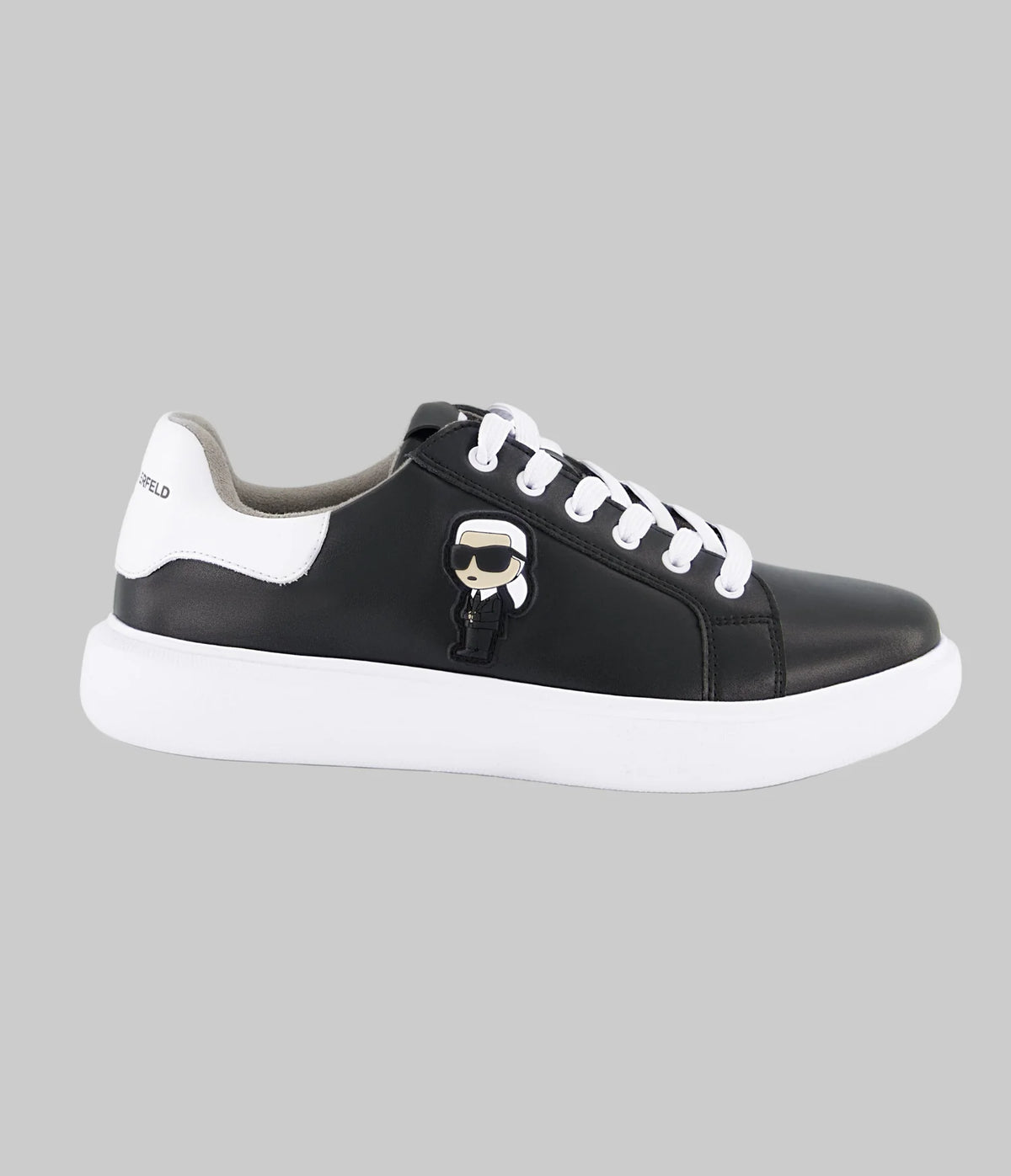 MEN'S KARL PATCH SNEAKER- Black