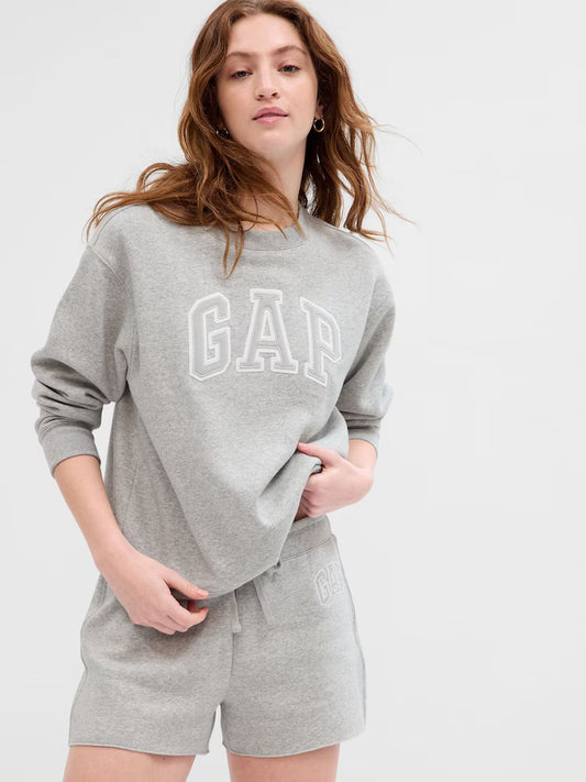 Gap Womens' Grey Logo Crew Neck Jumper