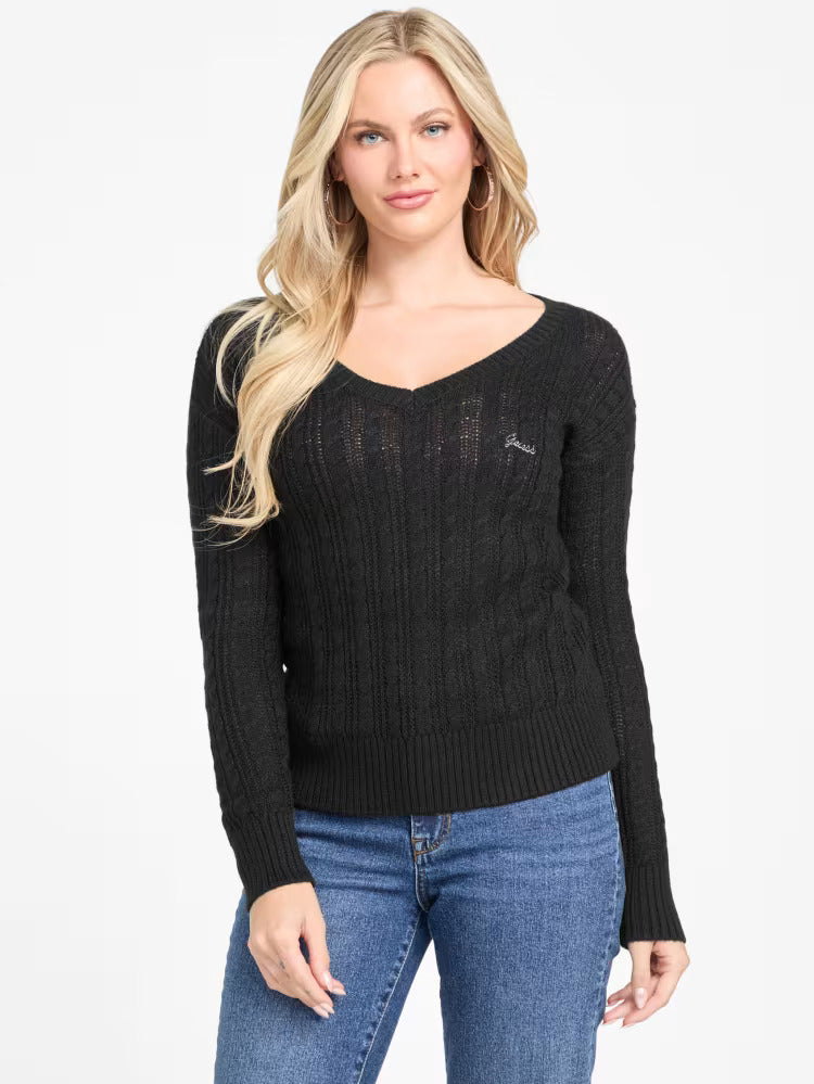 WOMENS' GUESS Tracee V-Neck Sweater