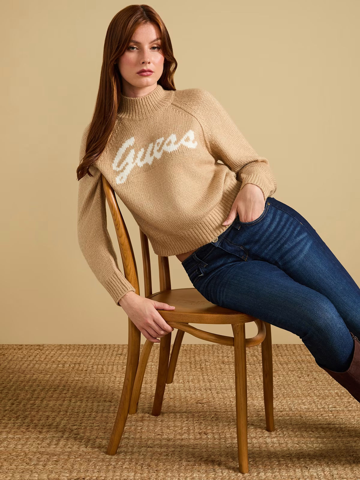 GUESS WOMENS' Virtye Turtleneck Sweater