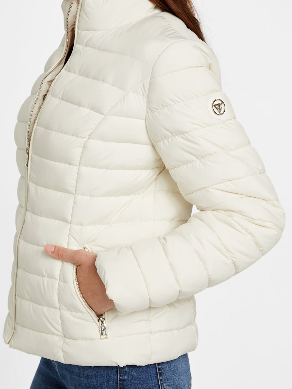 Guess WOMENS' Zalcon Puffer Jacket White
