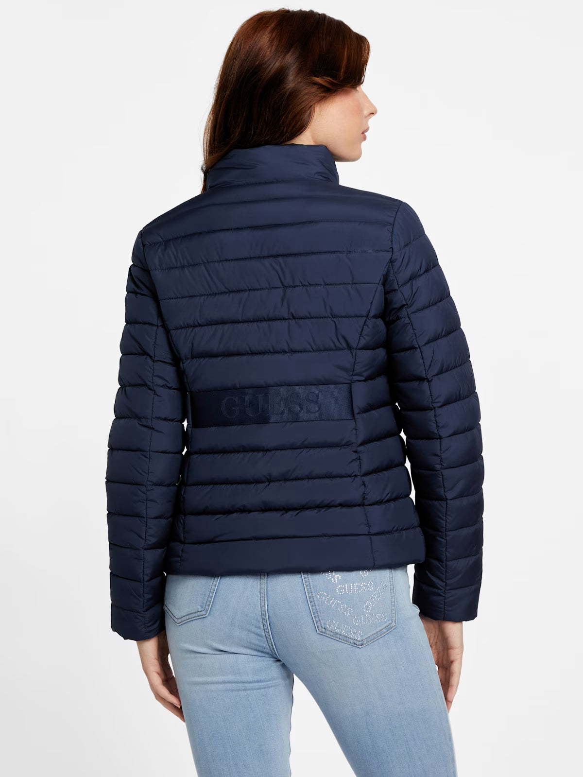 Guess WOMENS' Zalcon Puffer Jacket Blue