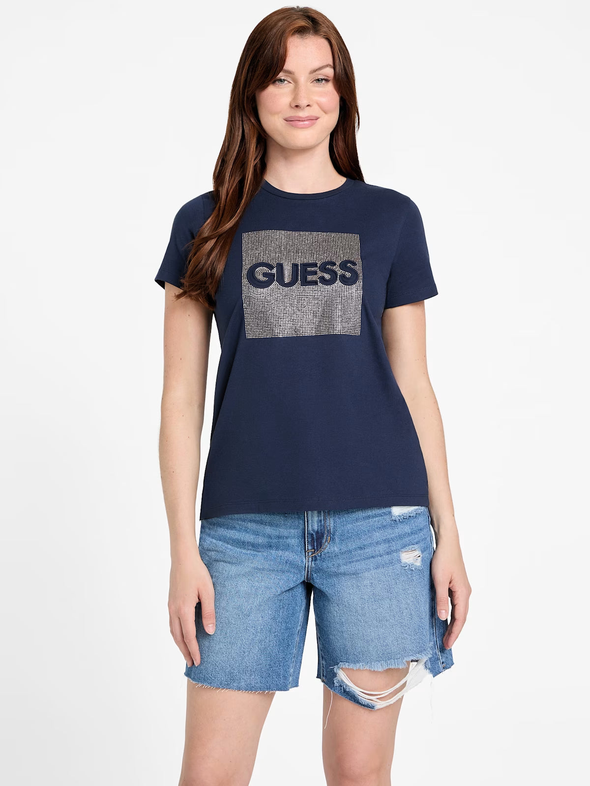 Guess Womens' Kika Logo Tee / Blue