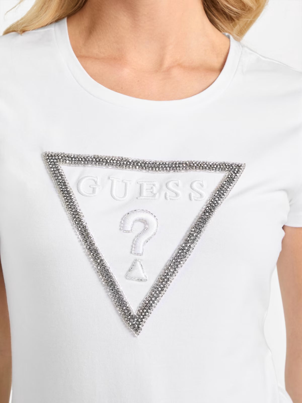 WOMENS' GUESS Eco Charlee Logo Tee