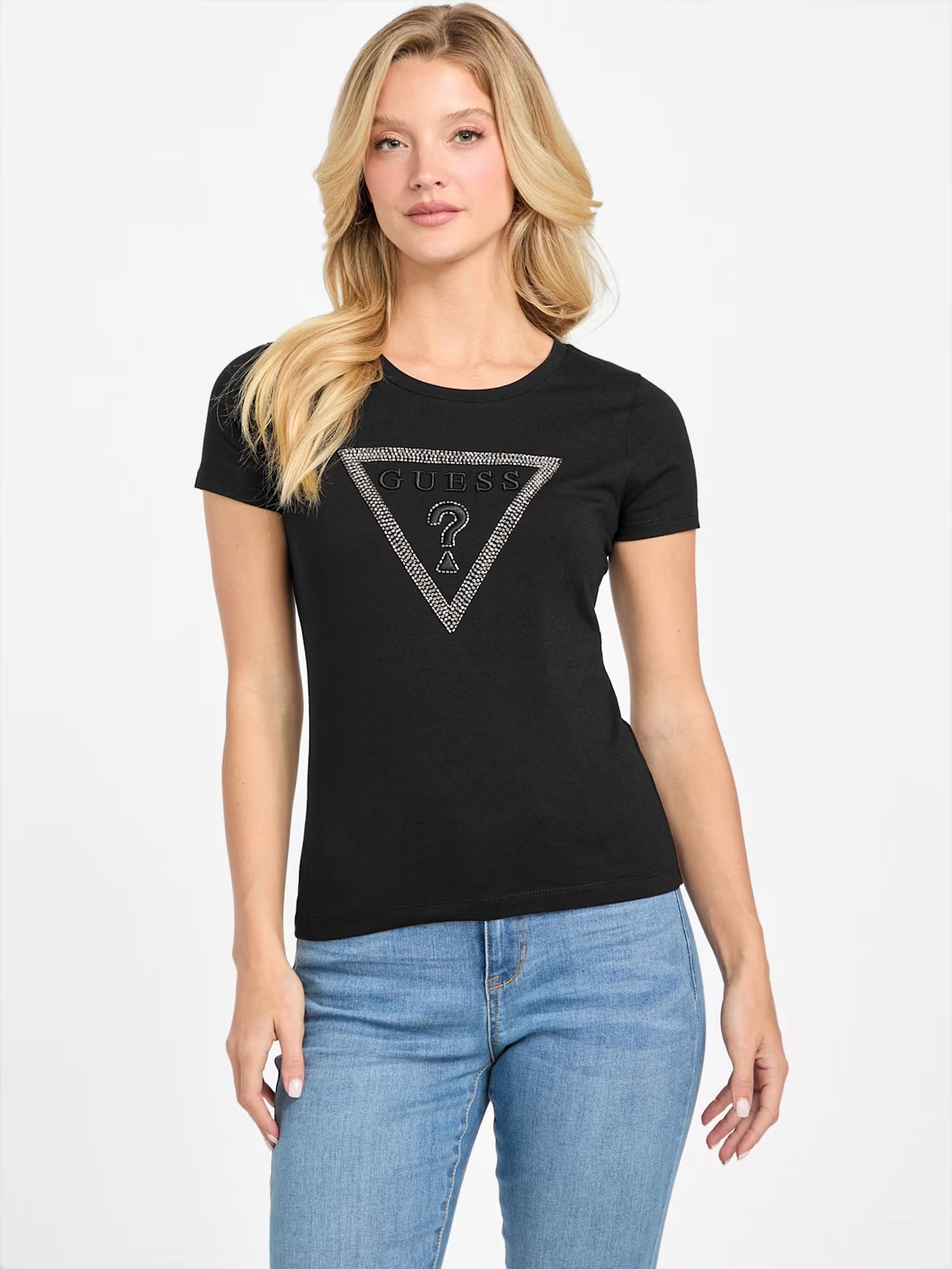 WOMENS' GUESS Eco Charlee Logo Tee