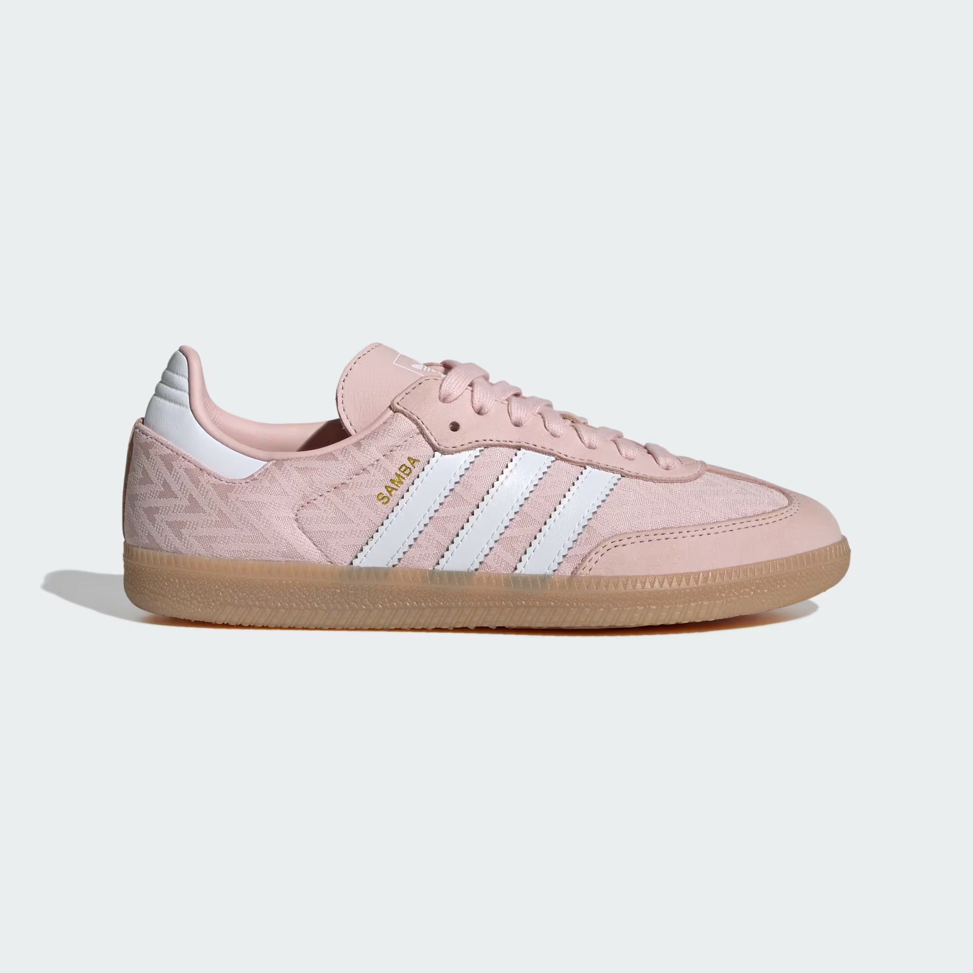 ADIDAS WOMEN'S SAMBA SHOES-Sandy Pink / Cloud White / Gold Metallic