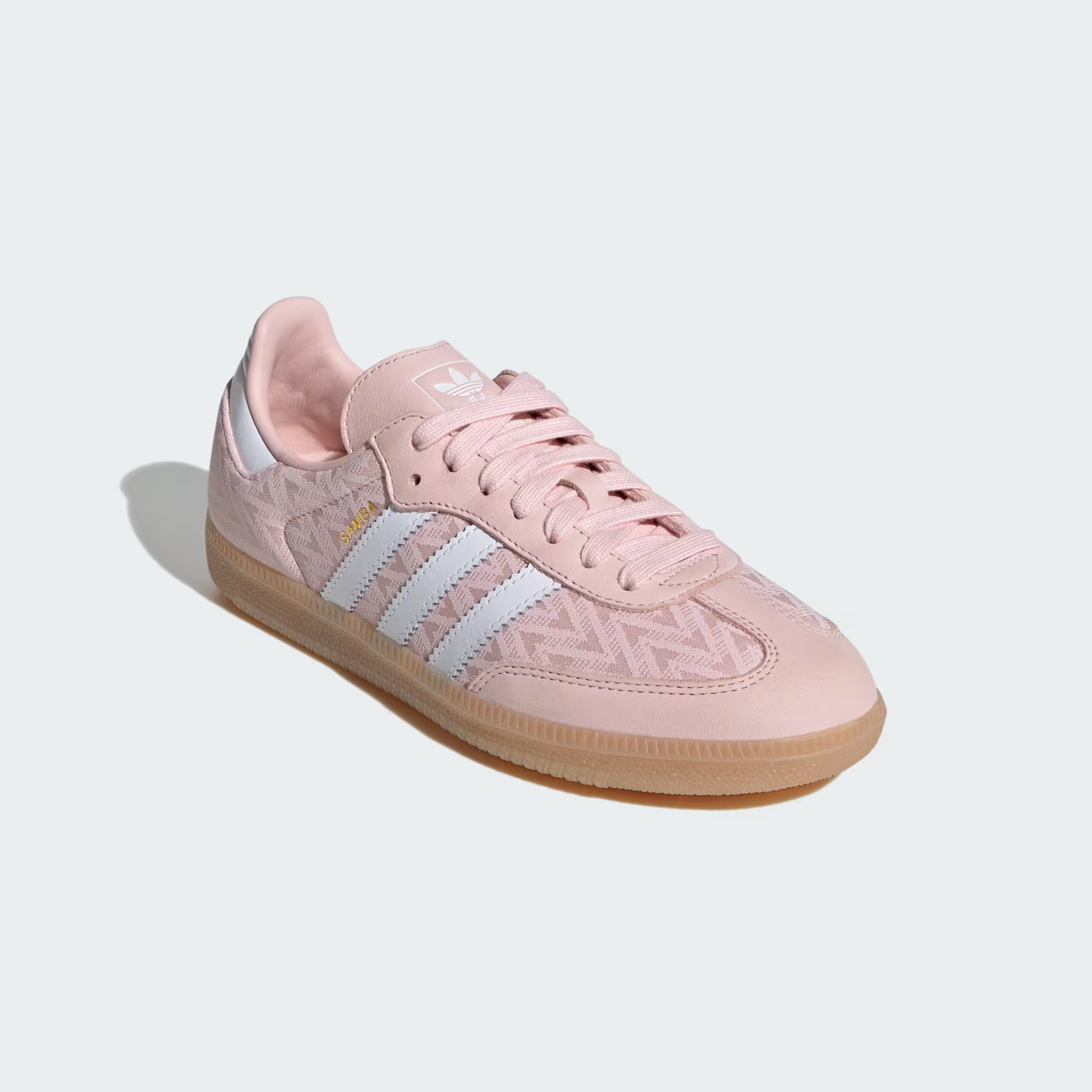 ADIDAS WOMEN'S SAMBA SHOES-Sandy Pink / Cloud White / Gold Metallic