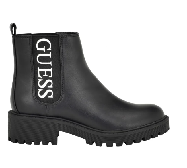 Women Guess Skylena Chelsea Boots- Black