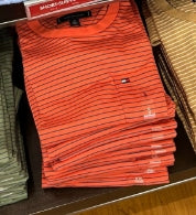 Tommy Hilfiger Men's Striped Pocket T-Shirt-Pulp Collar Stripe