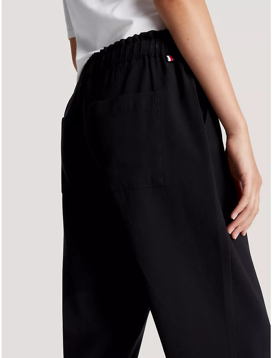 Tommy Hilfiger Tapered Drawstring Pant - Black