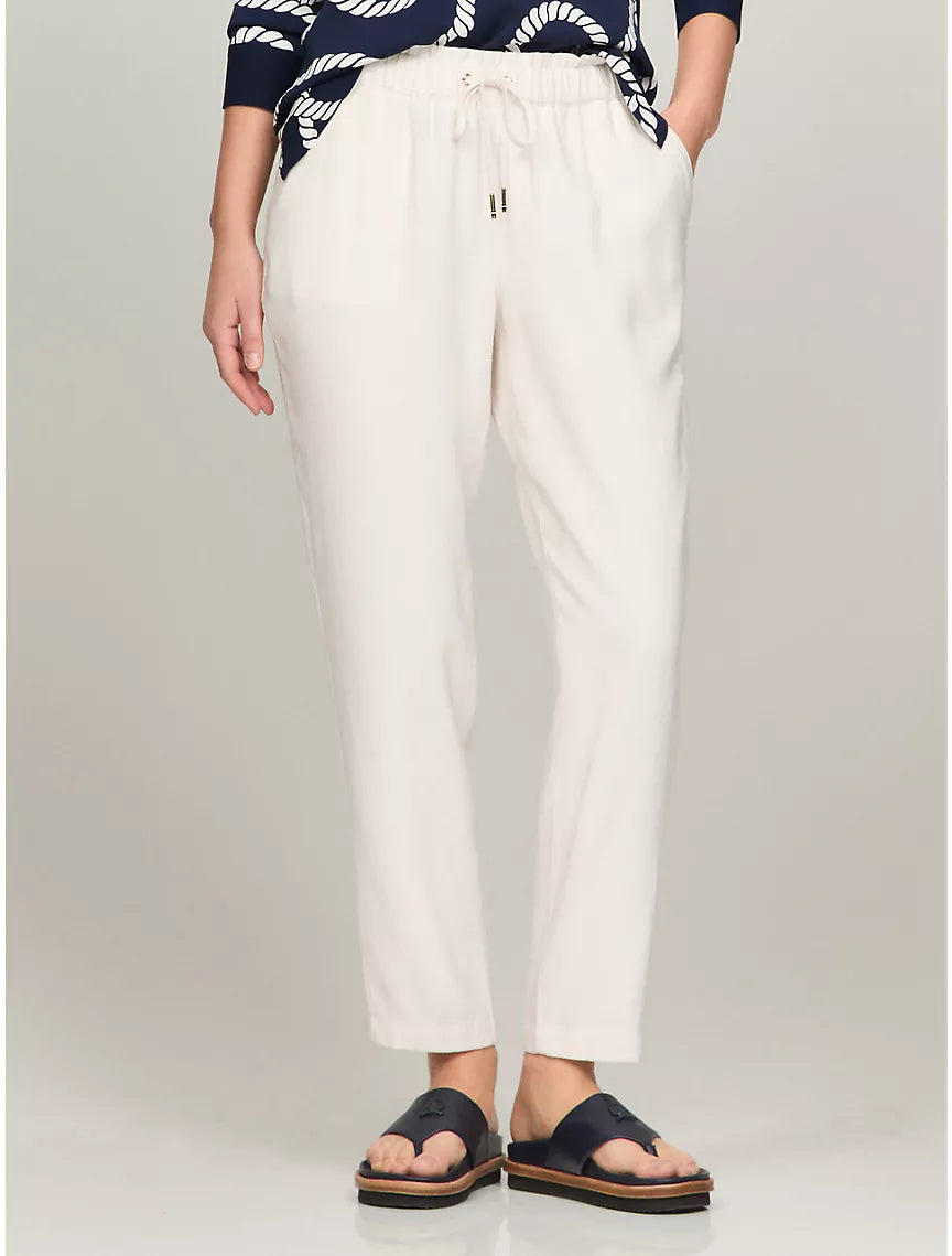 Tommy Hilfiger Tapered Drawstring Pant - Weathered White