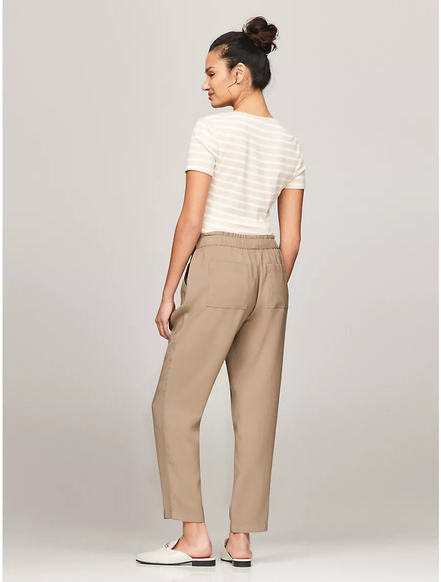 Tommy Hilfiger Tapered Drawstring Pant - Taupe