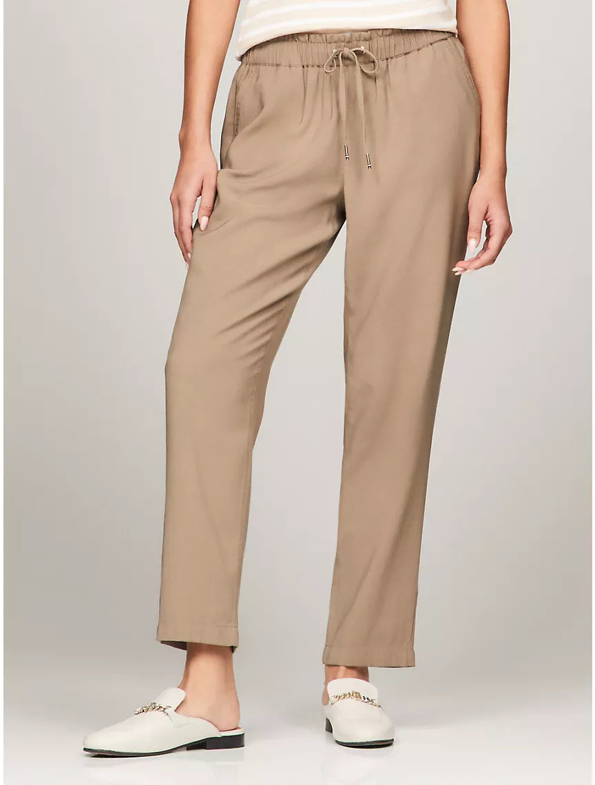 Tommy Hilfiger Tapered Drawstring Pant - Taupe