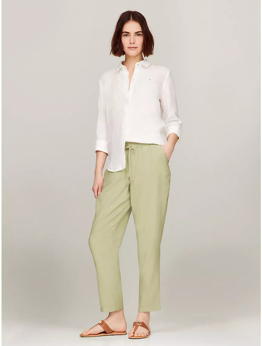 Tommy Hilfiger Tapered Drawstring Pant - Charlotte Green