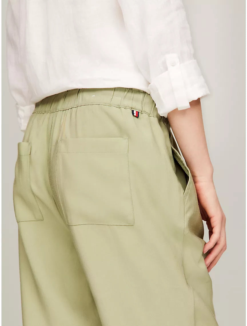 Tommy Hilfiger Tapered Drawstring Pant - Charlotte Green